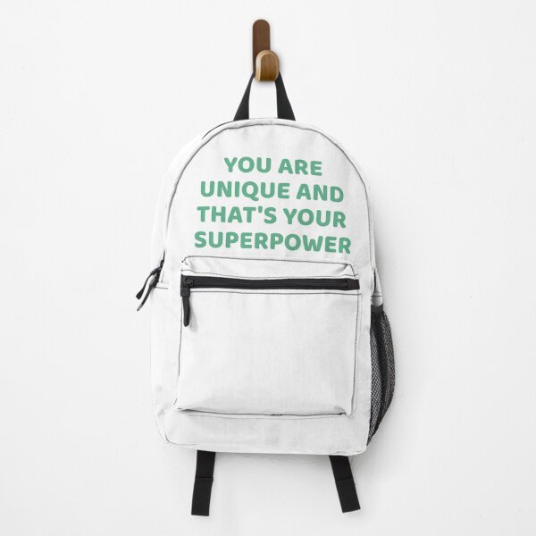 Item preview, Copy of You are unique and that's your superpower green pastel quote designed and sold by behappyshirts.