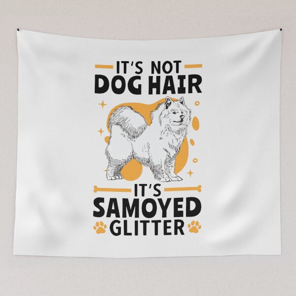 Item preview, Samoyed glitter sled dog Samoyed designed and sold by madgrfx.