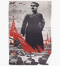Stalin Poster Sowjetische Propaganda Poster