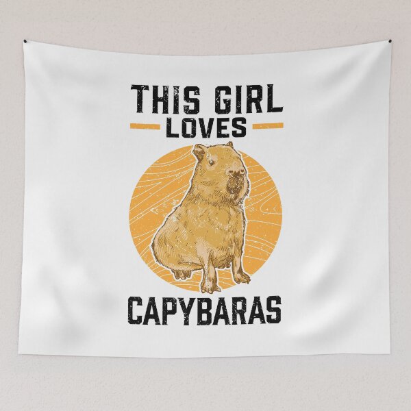 Item preview, Capybara girl South American capybara designed and sold by madgrfx.