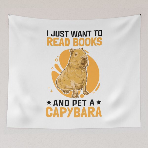 Item preview, Petting capybaras and reading books Capybara designed and sold by madgrfx.