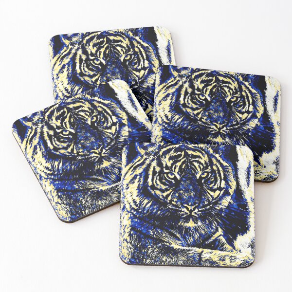 Item preview, Tiger 2022 yellow blue designed and sold by umfhn.
