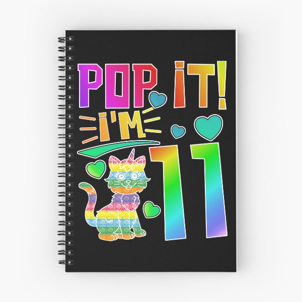 Item preview, Kids Pop It 11th Birthday Kitty Cat Girls Boys Eleven Years Old Fidget Board Game designed and sold by CharJens.