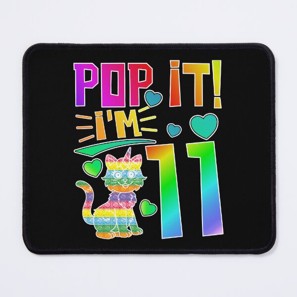 Item preview, Kids Pop It 11th Birthday Kitty Cat Girls Boys Eleven Years Old Fidget Board Game designed and sold by CharJens.