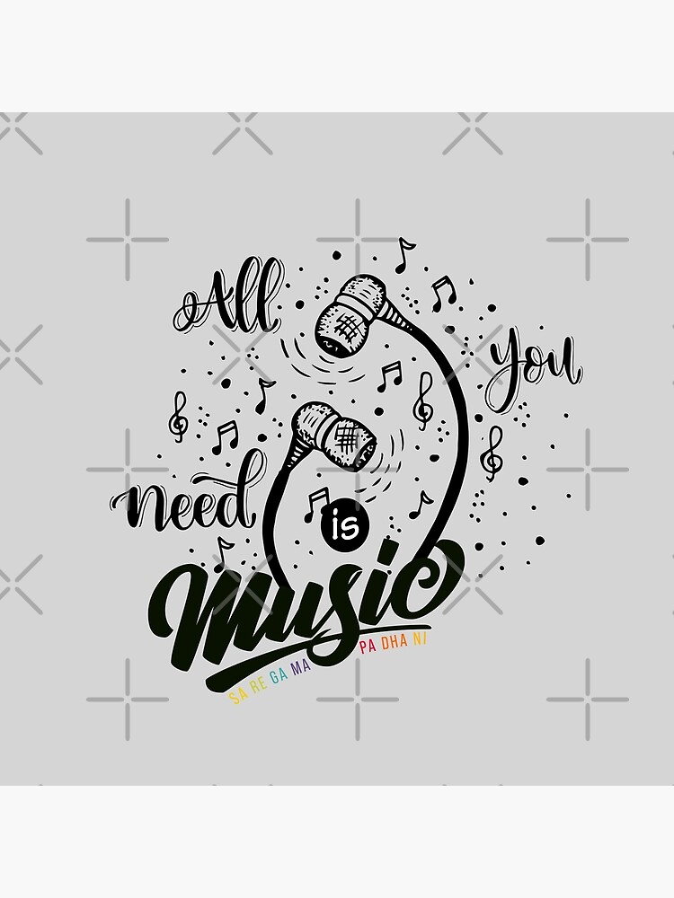 Thumbnail 2 of 2, Tote Bag, All you need is Music designed and sold by DesiBoli.