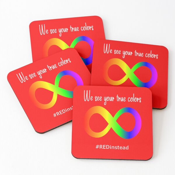 Item preview, Autism Acceptance: We See Your True Colors designed and sold by SpringPetals.