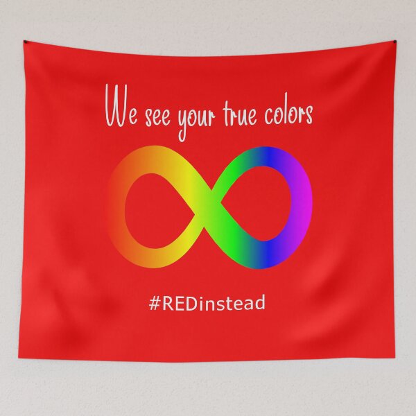 Item preview, Autism Acceptance: We See Your True Colors designed and sold by SpringPetals.