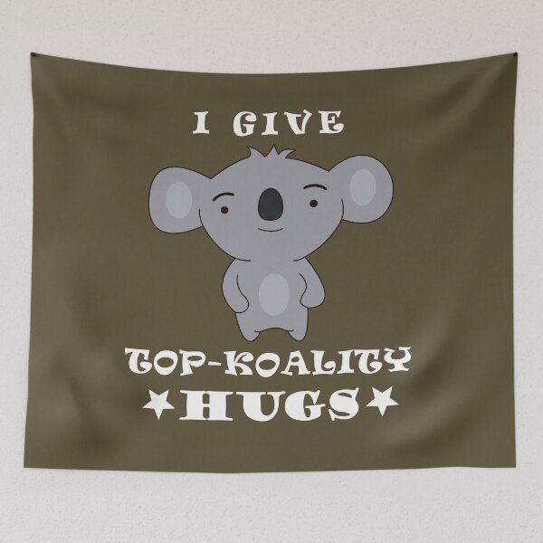 Item preview, I give top koality hugs | white font designed and sold by SpringPetals.