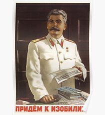 Stalin Poster Sowjetische Propaganda Poster