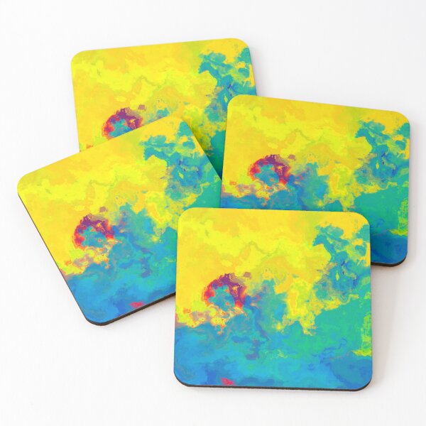Item preview, marble abstraction art blue yellow #marble designed and sold by JBJart.