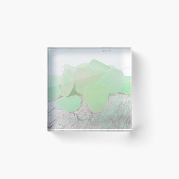 Item preview, Beach Glass Pale Mint Green IMAGE PRINT ONLY Sea Glass Sea Foam Colors and Hint of Pale Pink - Photo 5 of 8 designed and sold by Beachy.