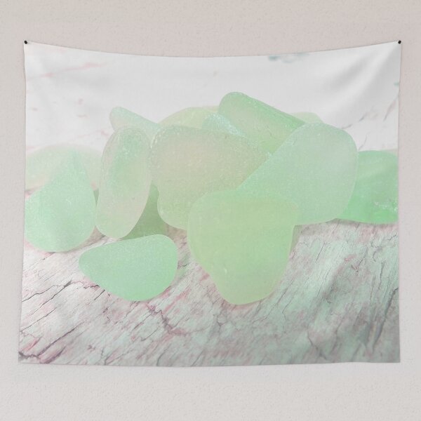 Item preview, Beach Glass Pale Mint Green IMAGE PRINT ONLY Sea Glass Sea Foam Colors and Hint of Pale Pink - Photo 5 of 8 designed and sold by Beachy.
