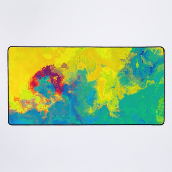 Item preview, marble abstraction art blue yellow #marble designed and sold by JBJart.