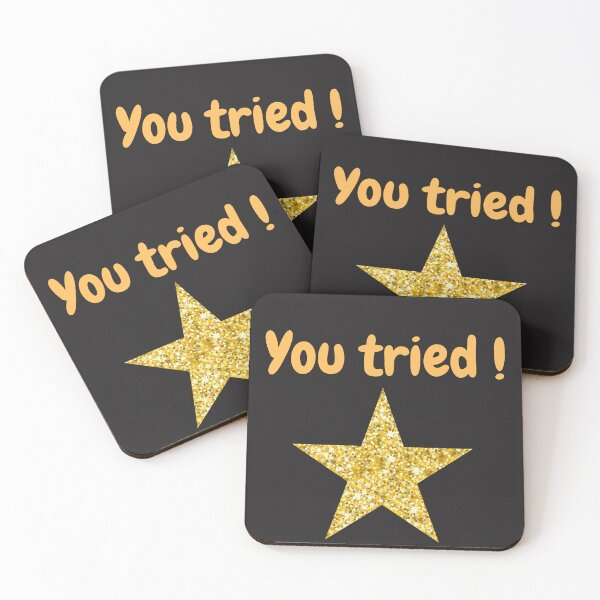 Item preview, You Tried gold star. Golden winner. You are trying. Good effort designed and sold by Doggymadness.