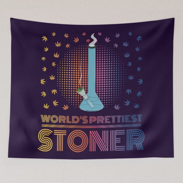 Item preview, Worlds Prettiest Stoner (Pretty Stoner Series) designed and sold by YomeHayin.
