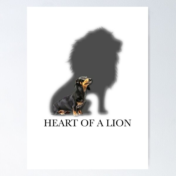 Item preview, Dachshund Heart of a Lion designed and sold by Daschunddesigns.