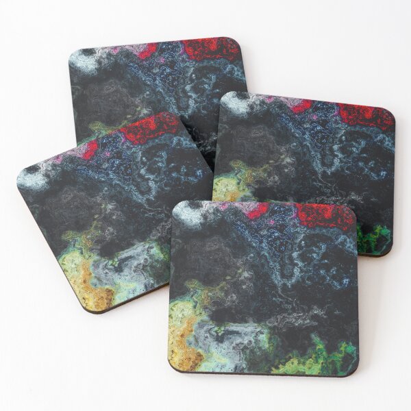 Item preview, marble abstraction art blue black green red #marble designed and sold by JBJart.