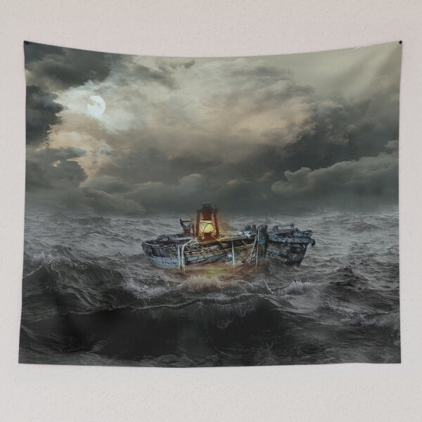 Item preview,   boat art,boat paintings,fishing boat painting,boat artwork,boat wall art, ocean art , sea art, sun art , blue art , boats art on metal,panoramic,panorama,landscape, designed and sold by eyesight4vision.