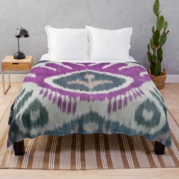 Item preview, Tulip flower majestic Ikat print pattern, ikat uzbek designed and sold by LeFabriqueOuz.