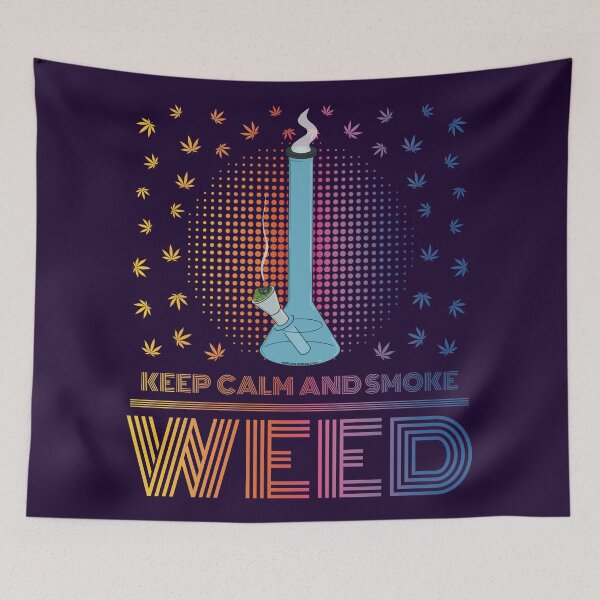 Item preview, Keep calm and smoke weed (Pretty Stoner Series) designed and sold by YomeHayin.