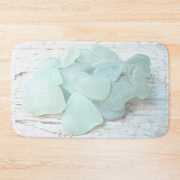 Item preview, Coastal Pale Turquoise Sea Glass on Weathered Faded Light Wood - Beach Aesthetic - Photo 7 of 8 designed and sold by Beachy.