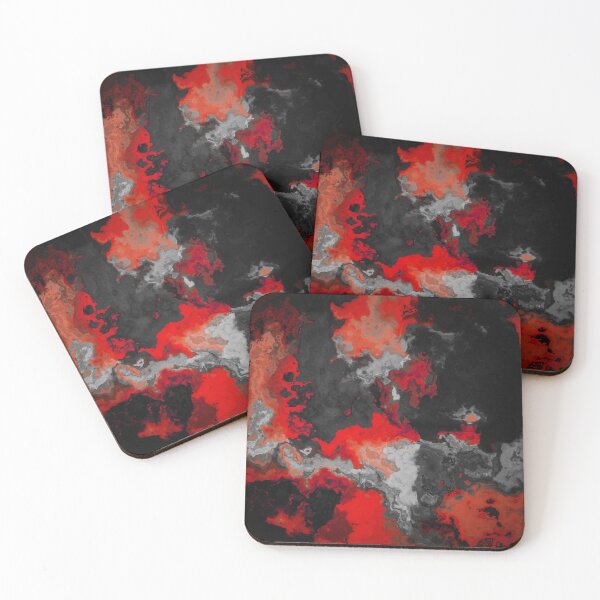 Item preview, marble abstraction art red black #marble designed and sold by JBJart.