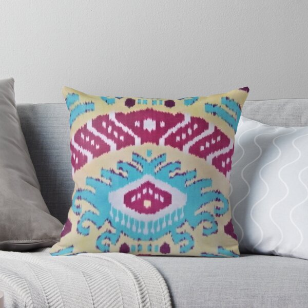 Artikelvorschau, Exotische Blume, majestätisches Ikat-Druckmuster, Ikat-Usbek entworfen und verkauft von LeFabriqueOuz.