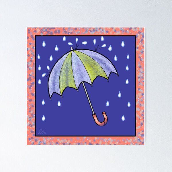 Item preview, Umbrella in the Rain designed and sold by heathersartwork.