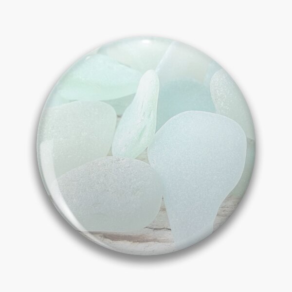 Item preview, Coastal Pale Turquoise Sea Glass on Weathered Faded Light Wood - Beach Aesthetic - Photo 6 of 8 designed and sold by Beachy.