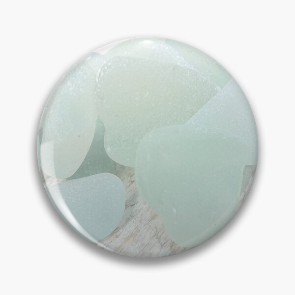 Item preview, Coastal Pale Turquoise Sea Glass on Weathered Faded Light Wood - Beach Aesthetic - Photo 5 of 8 designed and sold by Beachy.