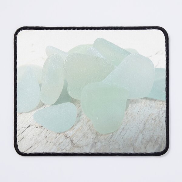 Item preview, Coastal Pale Turquoise Sea Glass on Weathered Faded Light Wood - Beach Aesthetic - Photo 5 of 8 designed and sold by Beachy.