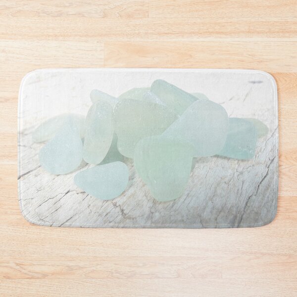 Item preview, Coastal Pale Turquoise Sea Glass on Weathered Faded Light Wood - Beach Aesthetic - Photo 5 of 8 designed and sold by Beachy.