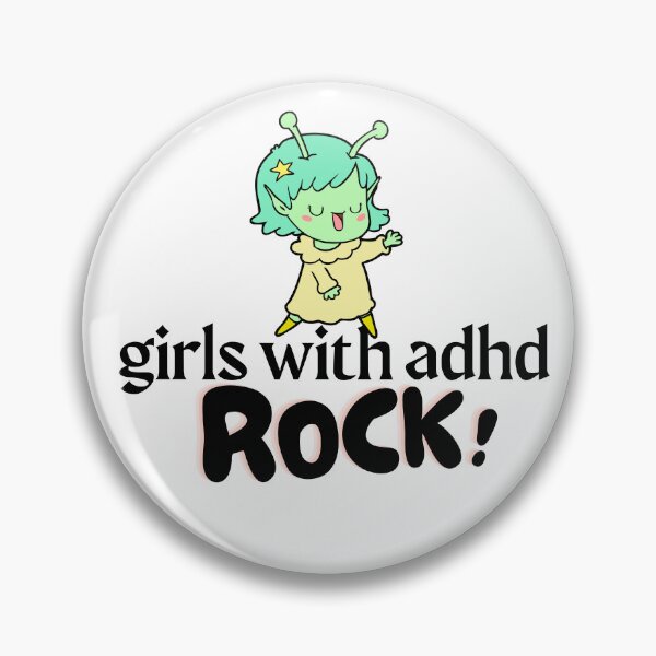 Item preview, ADHD - Girls with ADHD Rock - Option 2 designed and sold by TheBerriesADHD.