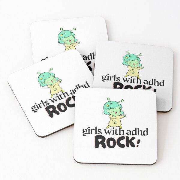 Item preview, ADHD - Girls with ADHD Rock - Option 2 designed and sold by TheBerriesADHD.