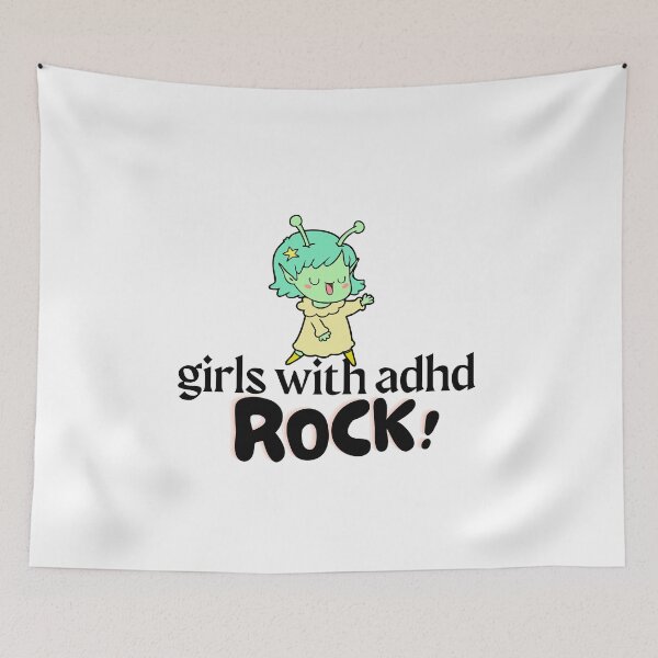 Item preview, ADHD - Girls with ADHD Rock - Option 2 designed and sold by TheBerriesADHD.