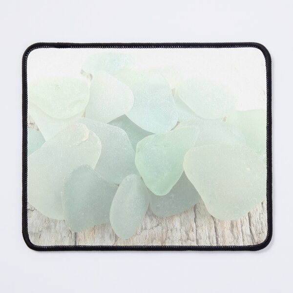 Item preview, Coastal Pale Turquoise Sea Glass on Weathered Faded Light Wood - Beach Aesthetic - Photo 4 of 8 designed and sold by Beachy.