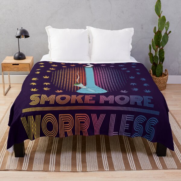 Item preview, Smoke more worry less (Pretty Stoner Series) designed and sold by YomeHayin.