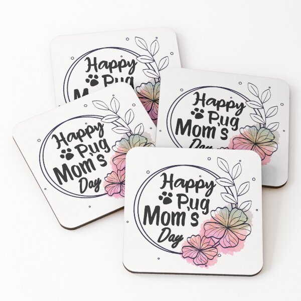 Item preview, Happy Pug Mom's Day designed and sold by Pugstuff.
