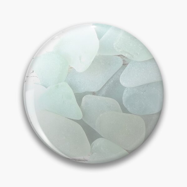 Item preview, Coastal Pale Turquoise Sea Glass on Weathered Faded Light Wood - Beach Aesthetic - Photo 2 of 8 designed and sold by Beachy.