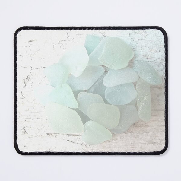 Item preview, Coastal Pale Turquoise Sea Glass on Weathered Faded Light Wood - Beach Aesthetic - Photo 2 of 8 designed and sold by Beachy.