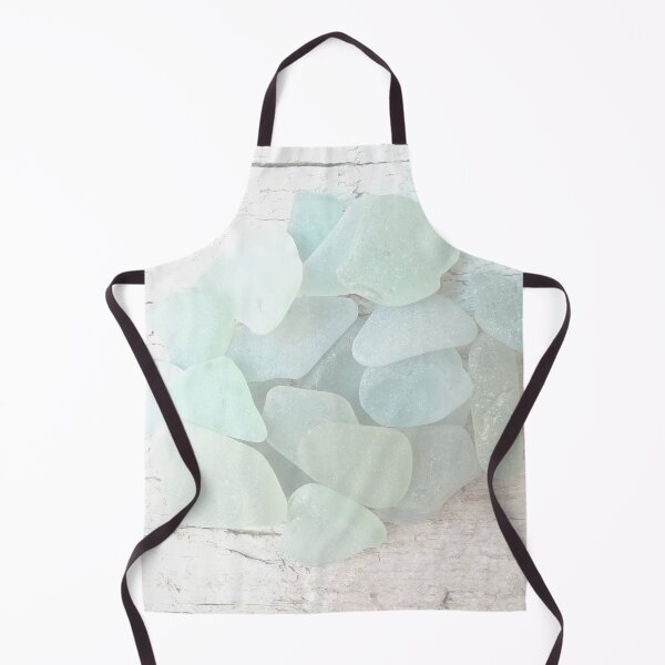 Item preview, Coastal Pale Turquoise Sea Glass on Weathered Faded Light Wood - Beach Aesthetic - Photo 2 of 8 designed and sold by Beachy.
