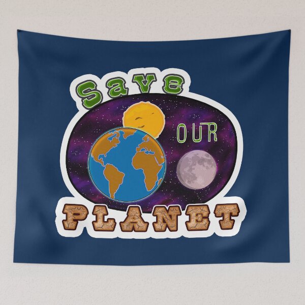 Item preview, Earth Day Save the Planet Climate Environment designed and sold by pxdsgn.