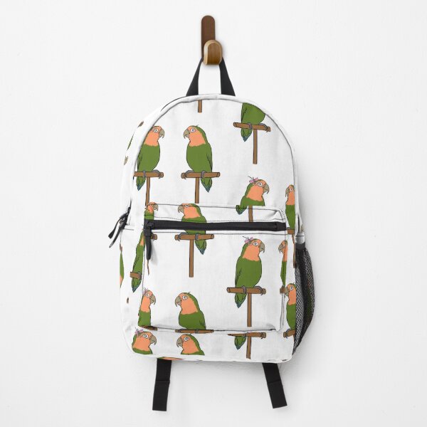 Item preview, Crazy Bird Person with Peachfaced lovebirds designed and sold by Laughing Parrot Studio.