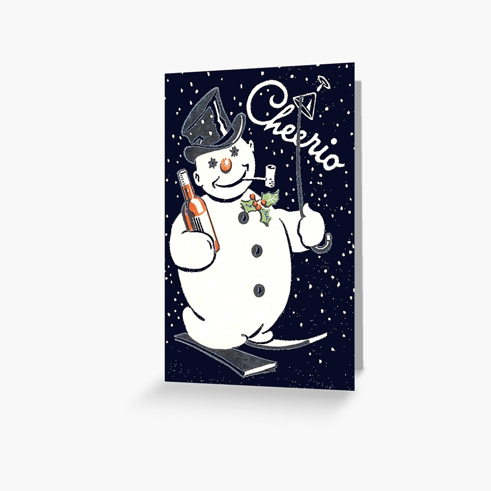 drunk on christmas, as usual Greeting Card