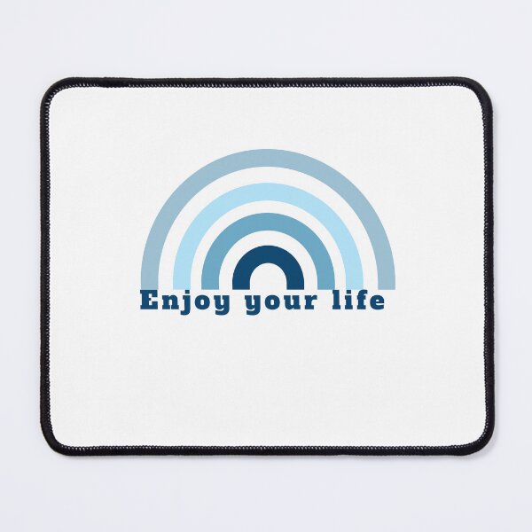 Item preview, Enjoy your life rainbow motivational quote designed and sold by behappyshirts.
