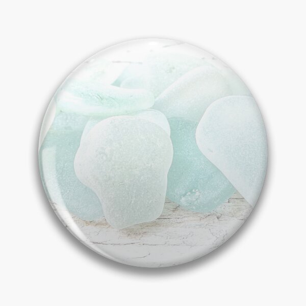Item preview, Coastal Pale Turquoise Sea Glass on Weathered Faded Light Wood - Beach Aesthetic - Photo 1 of 8 designed and sold by Beachy.
