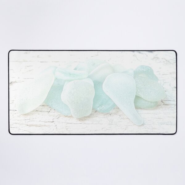 Item preview, Coastal Pale Turquoise Sea Glass on Weathered Faded Light Wood - Beach Aesthetic - Photo 1 of 8 designed and sold by Beachy.