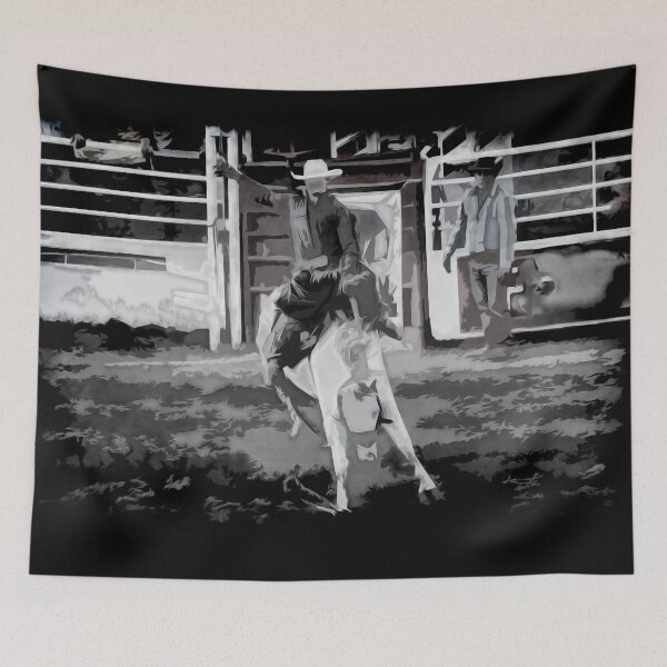 Item preview, Rodeo Star - Bucking Bronco Rider designed and sold by NaturePrints.