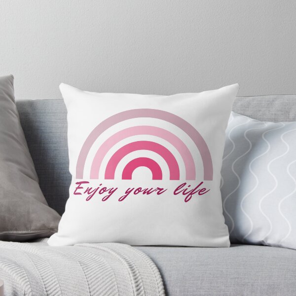 Item preview, Enjoy your life rainbow motivational quote designed and sold by behappyshirts.