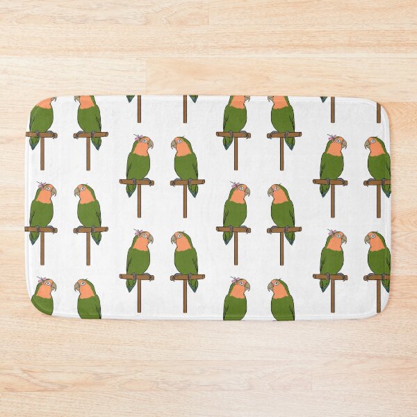 Item preview, Crazy Bird Man with peachfaced lovebirds designed and sold by Laughing Parrot Studio.